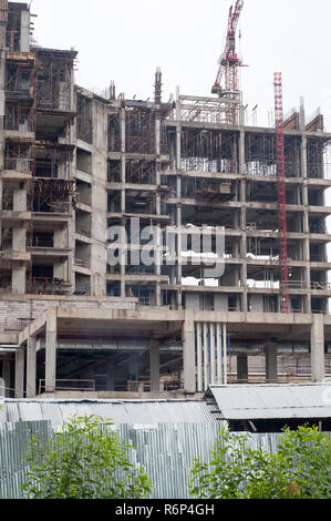 Batam, Indonesia. Struttura di costruzione di una proprietà Foto Stock