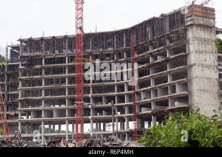 Batam, Indonesia. Struttura di costruzione di una proprietà Foto Stock