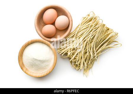 La pasta italiana i tagliolini al tartufo. Foto Stock