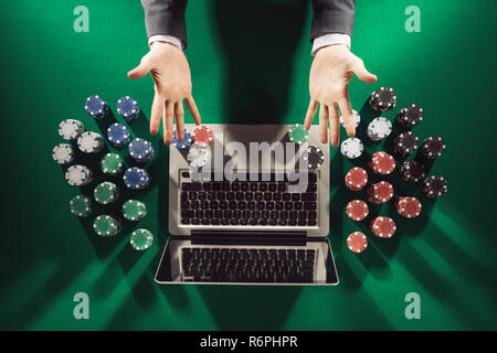 Online casino e poker Foto Stock