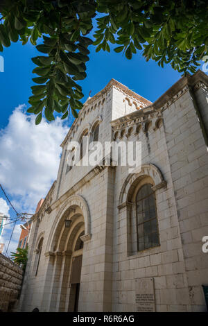 Basilica dell'Annunciazione, Chiesa dell'Annunciazione a Nazaret, Israele Foto Stock