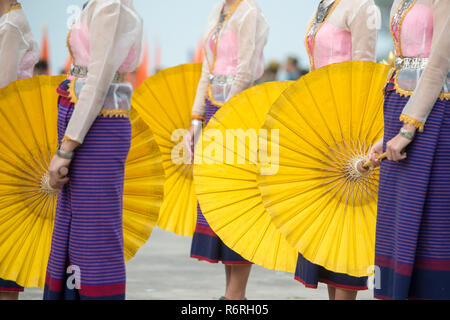 Thailandia BURIRAM SATUEK tradizione danza thailandese Foto Stock