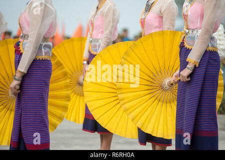 Thailandia BURIRAM SATUEK tradizione danza thailandese Foto Stock