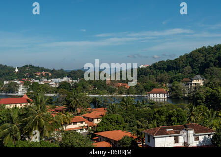 Vista di Kandy, Sri Lanka Foto Stock