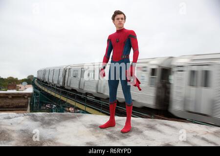 Pellicola originale titolo: SPIDER-MAN: HOMECOMING. Titolo inglese: SPIDER-MAN: HOMECOMING. Anno: 2017. Direttore: JON WATT. Stelle: TOM HOLLAND. Credito: Columbia Pictures/Marvel Entertainment / Album Foto Stock