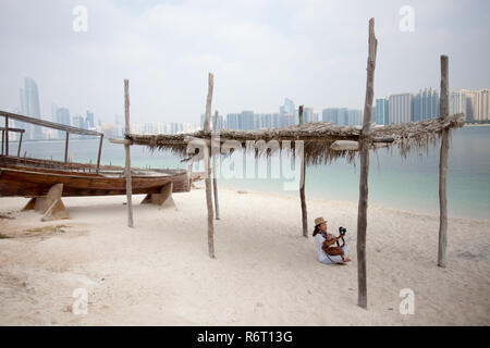 Abu Dhabi Heritage Village, Emirati Arabi Uniti. Foto Stock