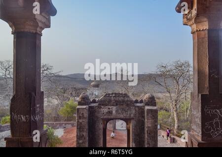 Ranthambore fort-UNESCO World Heritage Site, Rajasthan/India. Foto Stock