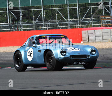 Mike Whitaker, TVR Griffith, JNP 617 C, Chopard trofeo internazionale, Pre 66 vetture GT, Silverstone Classic 2014, 2014, Chopard trofeo internazionale, Cl Foto Stock