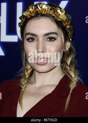 HOLLYWOOD, Los Angeles, CA, Stati Uniti d'America - 05 dicembre: Sophie Simmons presso il Los Angeles Premiere di neon di 'Vox Lux" tenutasi presso ArcLight Hollywood di dicembre 5, 2018 a Hollywood e Los Angeles, California, Stati Uniti. (Foto di Xavier COLLIN/Image Press Agency) Foto Stock