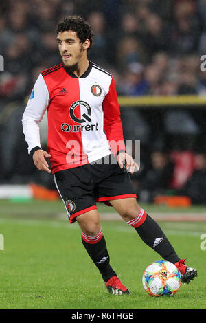 ROTTERDAM , Olanda , 06-12-2018 , stadio De Kuip , Calcetto , Stagione 2018/2019 , olandese , Eredivisie Feyenoord - VVV , Feyenoord player Yassin Ayoub Foto Stock