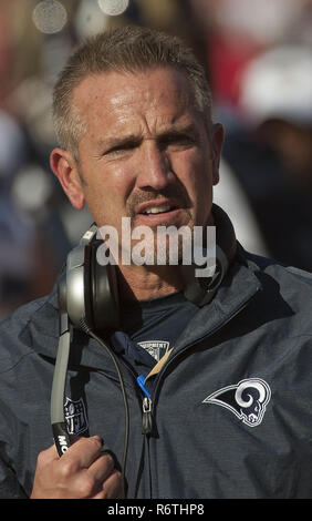 San Francisco, California, Stati Uniti d'America. 4 Dic 2011. Rams Head Coach Steve Spagnuolo domenica 4 dicembre 2011 a Candlestick Park di San Francisco, California. Il 49ers sconfitto i montoni 26-0. Credito: Al di Golub/ZUMA filo/Alamy Live News Foto Stock