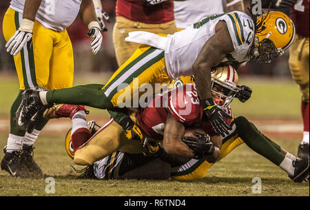 San Francisco, California, Stati Uniti d'America. Xii gen, 2013. San Francisco 49ers running back LaMichael James (23) fa eseguire il sabato al Candlestick Park di San Francisco, CA. Il 49ers sconfitto gli imballatori 45-31 nei playoff divisionale. Credito: Al di Golub/ZUMA filo/Alamy Live News Foto Stock