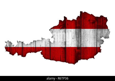 Mappa di Austria su texturer Foto Stock