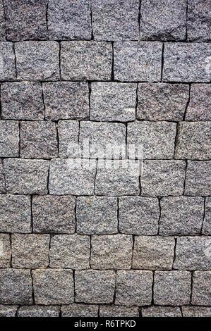 Muro di roccia texture blocchi di architettura di pietra Foto Stock