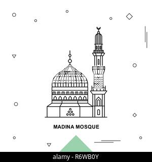 La moschea di Madina Illustrazione Vettoriale