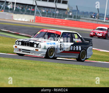 Tom Houlbrook, BMW E30 M3, Super touring car trofeo, Silverstone Classic 2015, Chris McEvoy, il circuito da corsa, cjm-fotografia, Classic, Classic Racing Foto Stock