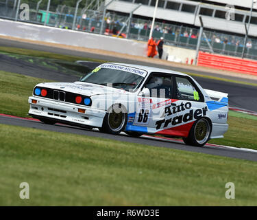 Harry Balena, BMW M3 E30, Super touring car trofeo, Silverstone Classic 2015, Chris McEvoy, il circuito da corsa, cjm-fotografia, Classic, Classic Racing C Foto Stock