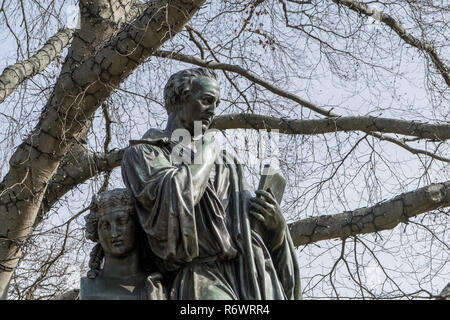 Monumento a Johann Joachim Winckelmann in Stendal in Germania Foto Stock