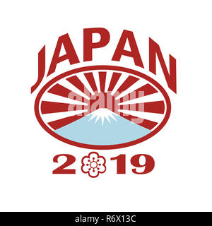 Giappone 2019 Rugby palla ovale retrò Foto Stock