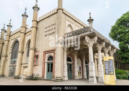 Brighton Museo e Galleria d'arte edificio, Brighton East Sussex, Regno Unito Foto Stock