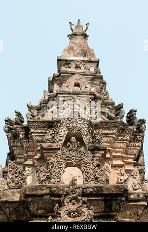 Wat Phra That Lampang Luang Thailandia tempio fortificato di dettaglio Foto Stock