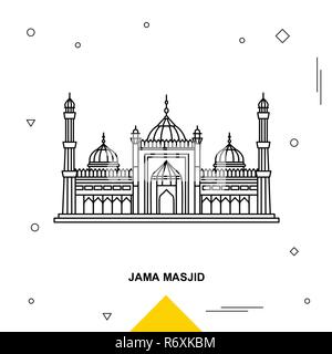 JAMA MASJID Illustrazione Vettoriale