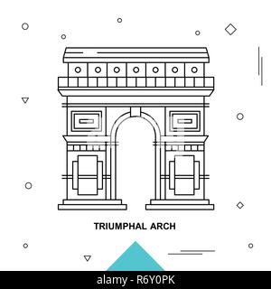 Arco di Trionfo Illustrazione Vettoriale