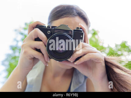 Fotografo amatoriale Outdoor Foto Stock