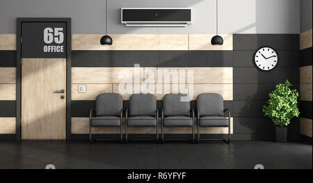 Minimalista sala di attesa Foto Stock