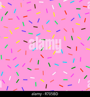 Donut Texture rosa. Smalto colorato e spruzza Pattern senza giunture Foto Stock