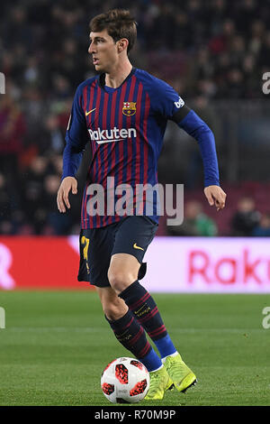 Barcellona, 5-12-2018. Il Copa el Rey 2018/ 2019, round di 32 seconda gamba. Barcelona-Cultural Leonesa. Miranda di Barcellona durante il gioco Barcellona - Leonesa culturale Foto Stock