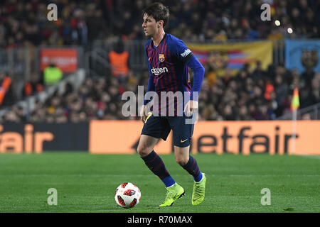 Barcellona, 5-12-2018. Il Copa el Rey 2018/ 2019, round di 32 seconda gamba. Barcelona-Cultural Leonesa. Miranda di Barcellona durante il gioco Barcellona - Leonesa culturale Foto Stock