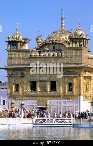 Tempio d'oro, Amritsar Punjab, India Foto Stock