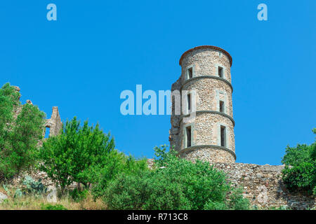 Grimaud castello, Var, Provence Alpes Cote d Azur regione, Francia Foto Stock