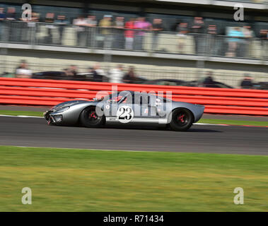 Andrew Smith, James Cottingham, Ford GT40, FIA, Masters storico di vetture sportive, Silverstone Classic 2015, auto, Chris McEvoy, il circuito da corsa, cjm-photog Foto Stock