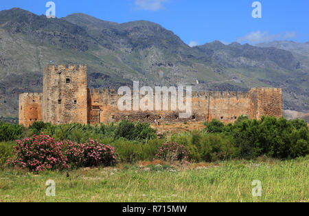 Il castello di Frangokastello, Creta, Grecia Foto Stock