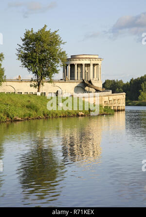 Canale di Mosca (Moskva-Volga Canal) vicino a Dubna. Oblast di Mosca. La Russia Foto Stock