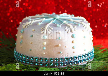 Torta di compleanno; Felice Anno Nuovo; tempo di Natale; Xmas Celebretion; Foto Stock