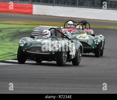 Wolfgang Friedrichs, Simon Hadfield, Aston Martin DB3S, RAC Woodcote Trophy, pre'56 auto sportive, Silverstone Classic 2016, Chris McEvoy, cjm-fotografi Foto Stock