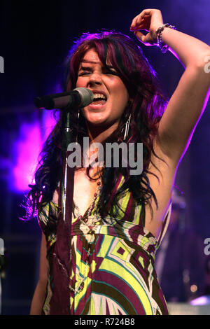 Joss Stone esegue in concerto presso il Club Rivoluzione, Ft. Lauderdale Florida il 15 giugno 2007. Foto Stock