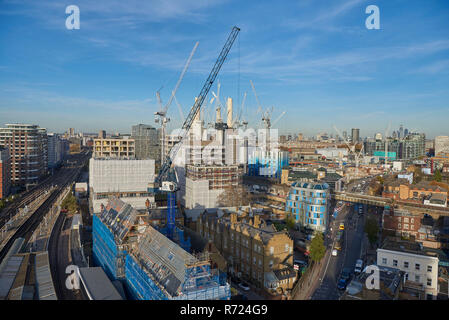 Battersea Power Station sviluppo da Battersea, Londra, Regno Unito Foto Stock