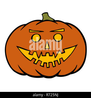 Disegnata a mano jack-o-lantern Foto Stock