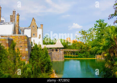 Orlando, Florida, Stati Uniti d'America - 09 Maggio 2018: universale di Hogwarts world in Universal Studios Orlando, in Florida, Stati Uniti d'America Foto Stock