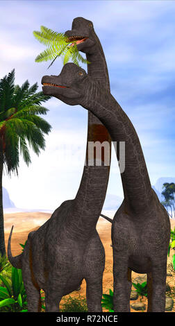 Dinosauri Brachiosaurus Foto Stock