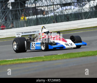 Chris Drake, Penske-Cosworth PC3, FIA, Masters Formula Uno storiche, Silverstone Classic 2016, 60's automobili, Chris McEvoy, cjm-fotografia Racin classico Foto Stock