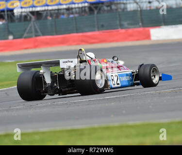 Chris Drake, Penske-Cosworth PC3, FIA, Masters Formula Uno storiche, Silverstone Classic 2016, 60's automobili, Chris McEvoy, cjm-fotografia Racin classico Foto Stock