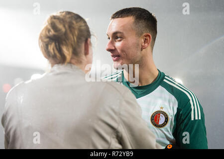 Rotterdam, Paesi Bassi 06 dicembre 2018 Calcio Eredivisie olandese 2018/2019: Feyenoord v VVV Venlo Feyenoord keeper Justin Bijlow Foto Stock