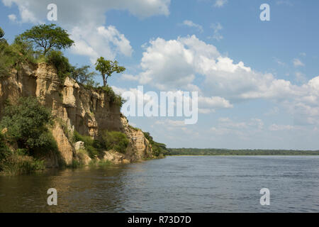 Il fiume Nilo, Murchison Falls National Park, Uganda Foto Stock