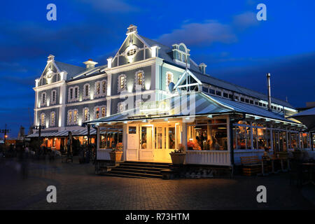 Ristorante, Lungomare Victoria and Alfred e Cape Town, Western Cape, Sud Africa e Africa Foto Stock