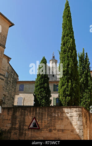 Nei pressi del castello di ducato di UZES, Gard, Occitanie, Languedoc-Roussillon, Francia, Europa Foto Stock